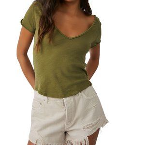 EUC J.Crew Featherweight Vintage Cotton Olive Green Sz XXS